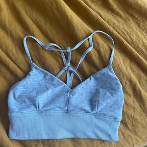 ALO Alosoft pearl grey bra top sz S